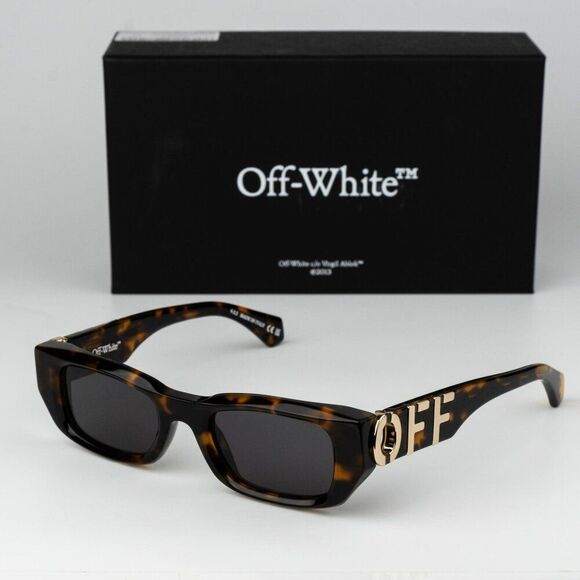 Off-White FILLMORE Women Sunglasses Havana Grey Square OERI124 6007 NEW main image 13